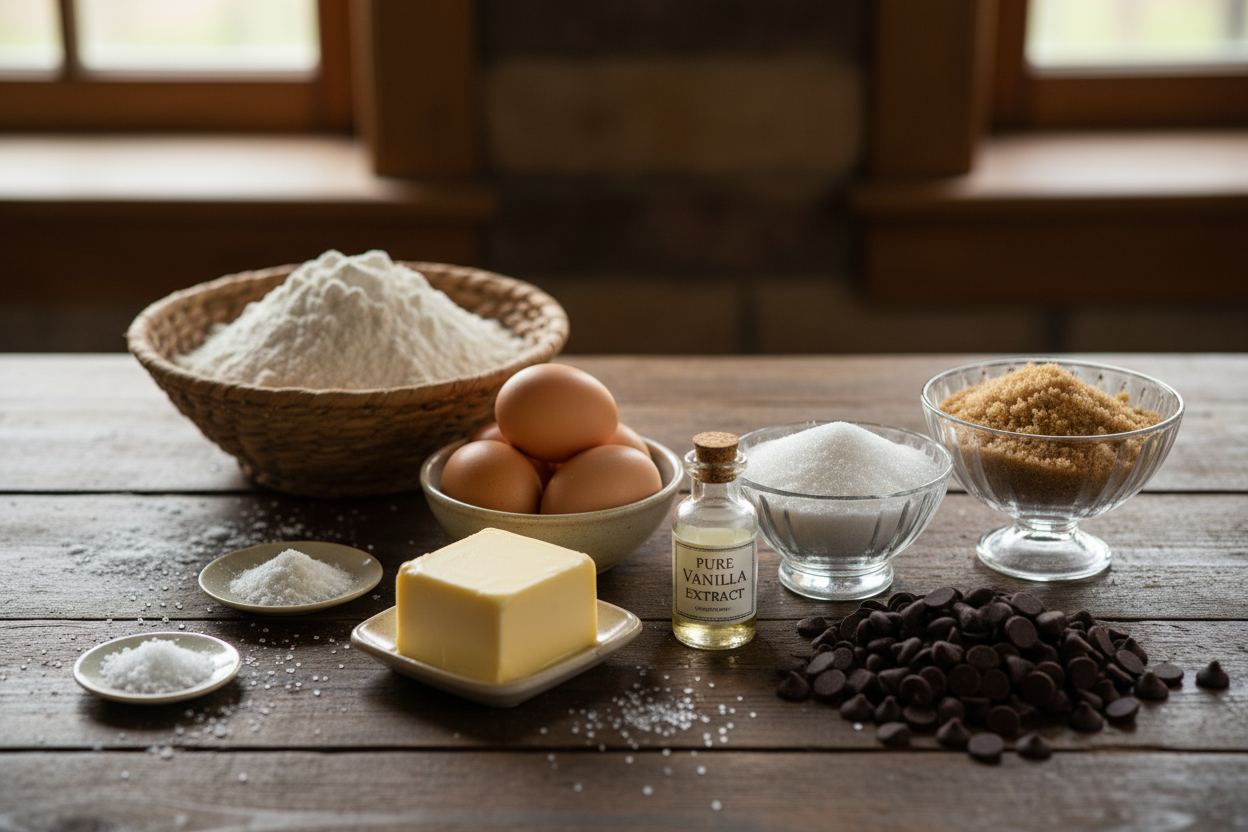 High quality baking ingredients for cookies